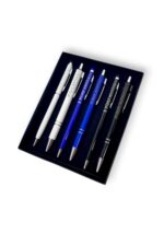 Öğretmenler Günü Hediyesi 6 Parça Hediyelik Kalem Seti İsme Özel 3 Slim Touch Pen 3 Tükenmez Kalem - Görsel 2