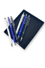 Öğretmenler Günü Hediyesi 6 Parça Hediyelik Kalem Seti İsme Özel 3 Slim Touch Pen 3 Tükenmez Kalem - Görsel 3