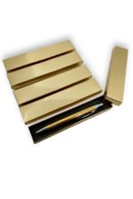 Öğretmenler Günü Özel Hediyesi 5'li İsme Özel Gold Kalem Gold Özel Kutusunda(Mavi Mürekkep) - Görsel 3